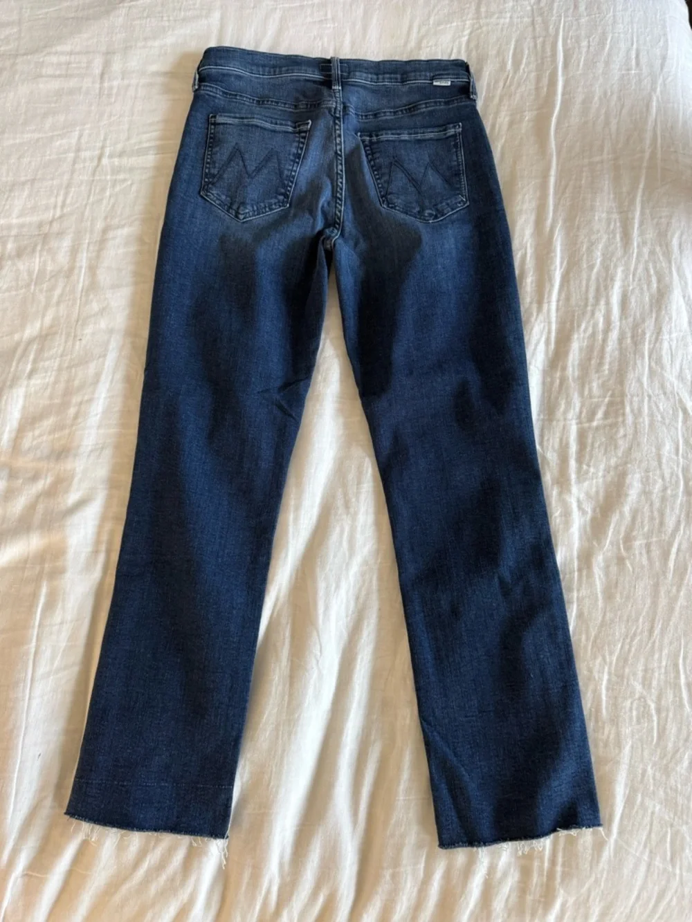 MOTHER The Mid Rise Dazzler Ankle Fray Jean Fancy Meeting You Here size 28 NWT - Picture 7 of 11